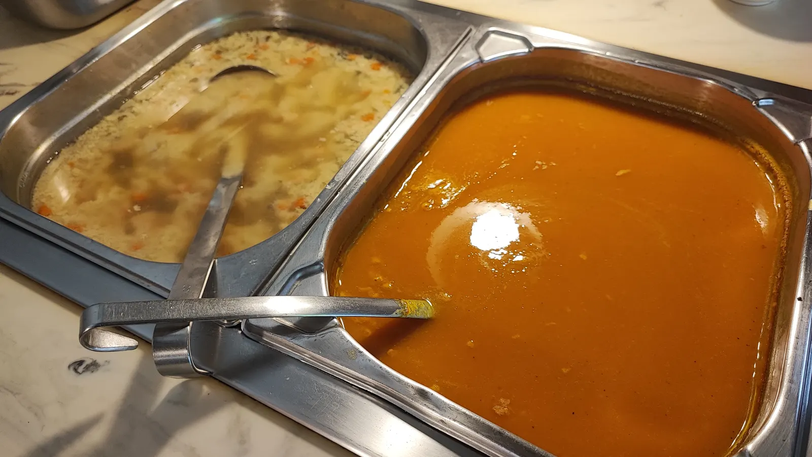 Auf der Au German buffet spread