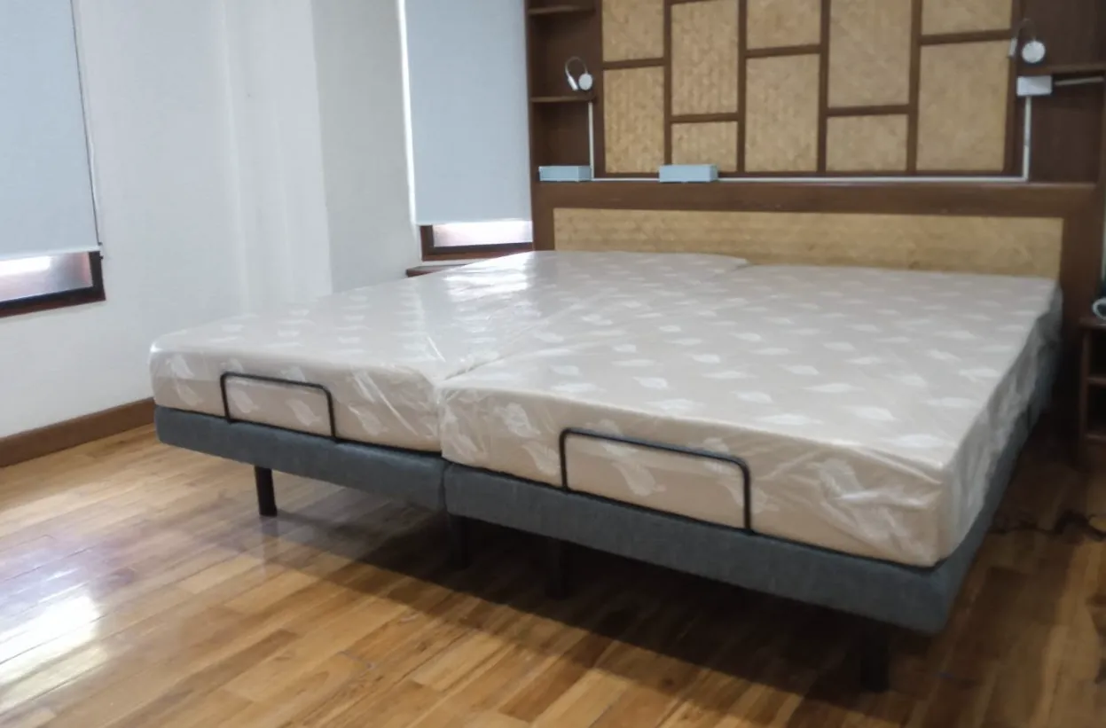 Custom split mattress built for an adjustable bed base, Chiang Mai