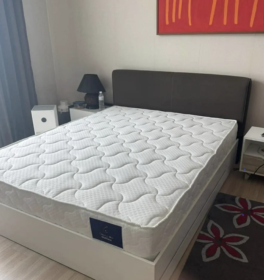 Finished custom mattress from Chiang Mai Mattress in a bedroom, Chiang Mai