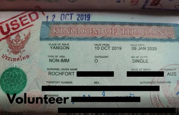 Thailand Volunteer Visa